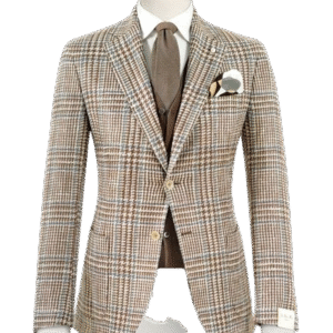 Glen Plaid Wool Blazer