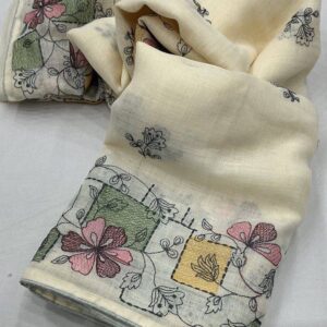 Women's Floral Embroidered Dupatta