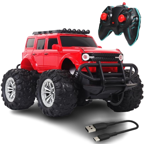 Red Remote Control Off-Road Monster Truck Red Remote Control Off-Road Monster Truck